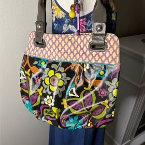 Fossil Key-Per Bird Floral Cottagecore whimsical Shoulder Handbag Purse